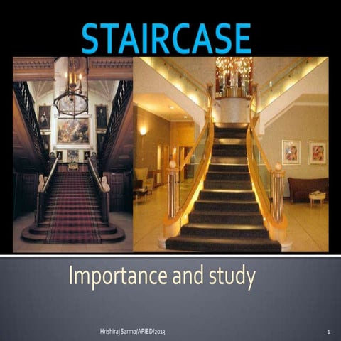 Staircase: My teaching for 1st Year B.Architecture