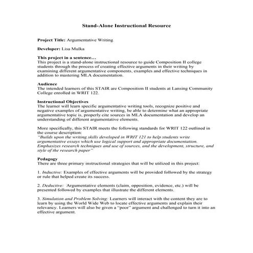 Personal Introduction Document In Word | DOC