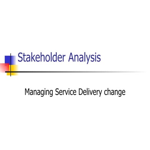 Stakeholder Analysis Pauline Hall