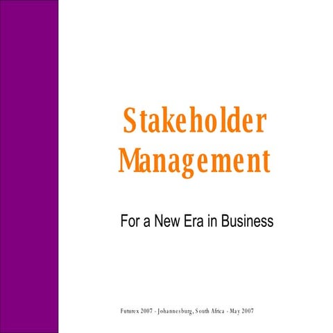 Stakeholder Management
