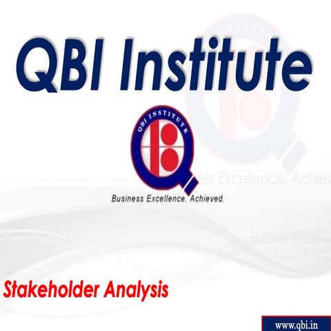 Stakeholder analyis