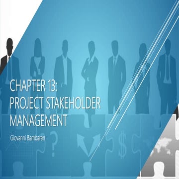 Stakeholder Chapter 13