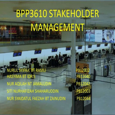 Stakeholder (heathrow airport)