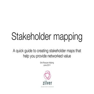 Stakeholder mapping