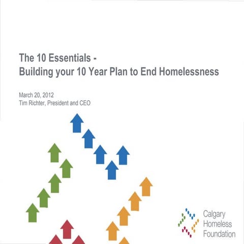 The 10 Essentials - Building your 10 year plan to end homelessness