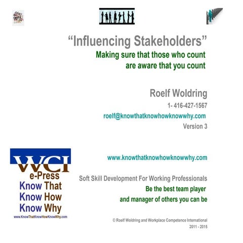 Managing Stakeholder Relationships