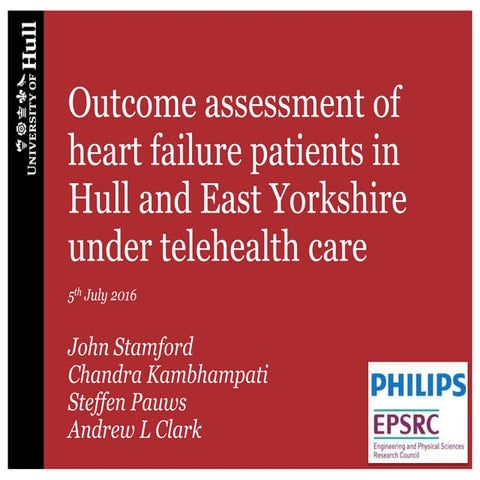Home Telehealth Monitoring Outcome Assessment - Kings Fund