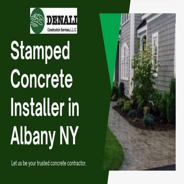 Stamped Concrete Installer in Albany NY | PPTX