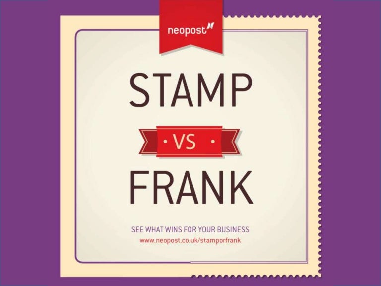 Stamps vs Franking Machines