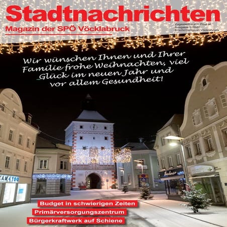 Stadtnachrichten SPÖ Vöcklabruck Dezember 2020