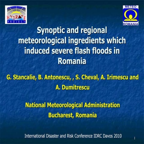 Synoptic and regional meteorological ingredients which induced severe flash f...