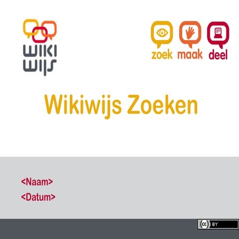 Standaardpresentatie wikiwijs zoeken