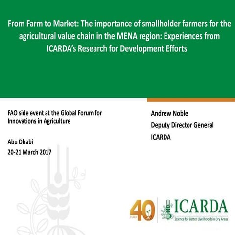 From Farm to Market: The importance of smallholder farmers for the agricultur...