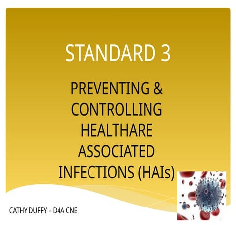 Preventing and controlling healthcare acquired infections | PPTX