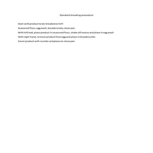 Standard breading procedure | DOCX