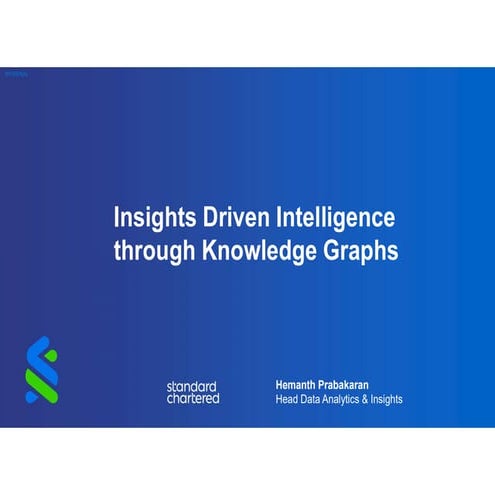 Insights Driven Intelligence through Knowledge Graphs