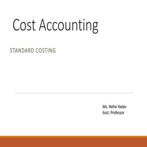 Standard costing