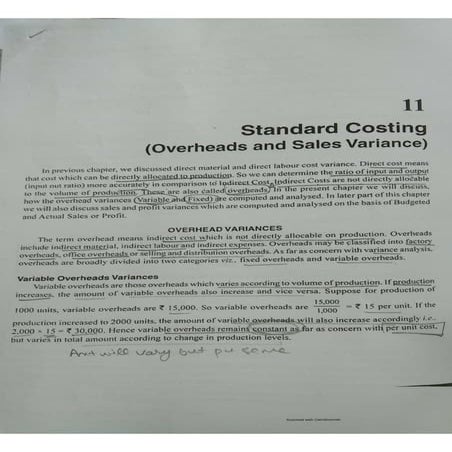 Standard Costing 2 (3).pdf . variable overhead cost variance . | PDF