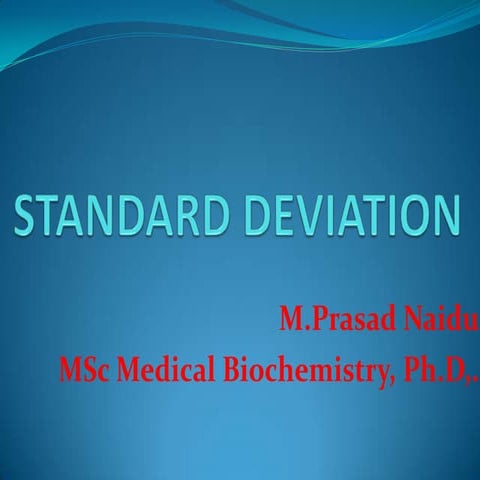 Standard deviation