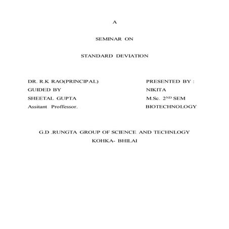 Standard deviation by nikita