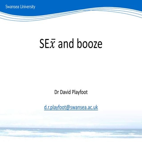 Standard error and sample size