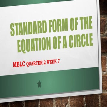 Standard form of the equation of a circle [Autosaved].pptx