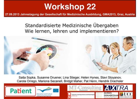 Standardisierte Medizinische Übergaben - Wie lernen, lehren und implementiere...