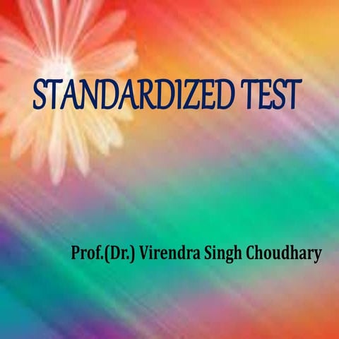 STANDARDIZED TEST and its important in Nursing