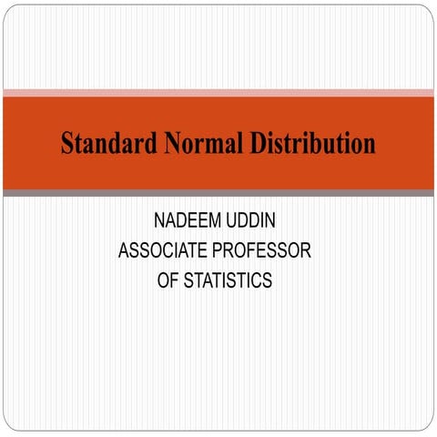 Standard normal distribution