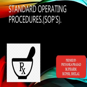 Standard operating procedures
