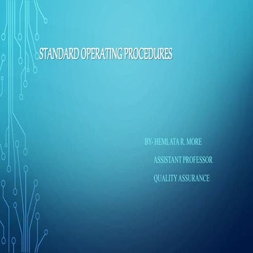 Standard Operating Procedure