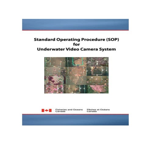 Standard operating system for underwater video camer system