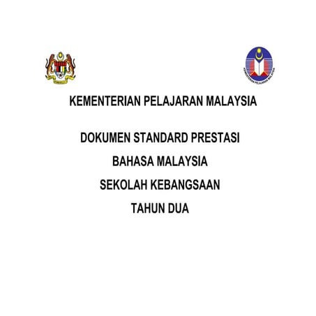 Standard prestasi  bm sk thn 2