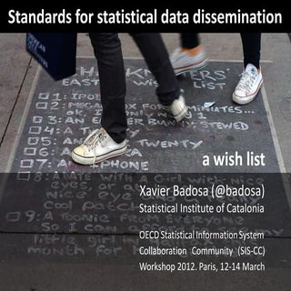 Standards for statistical data diss...