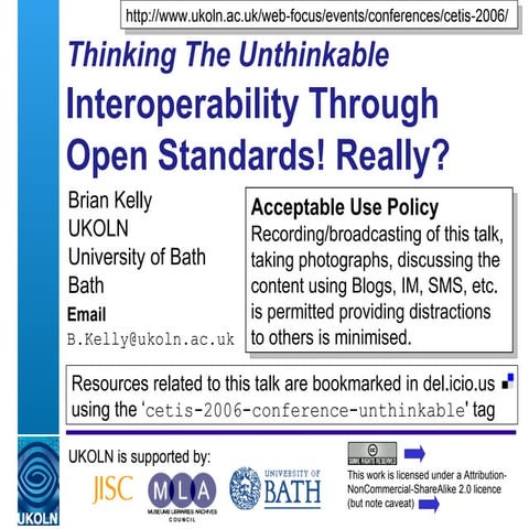 Standards Through Interoperability? Really?