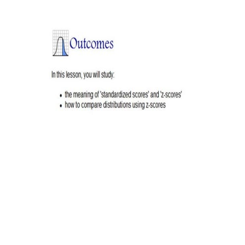 Standard scores zscores