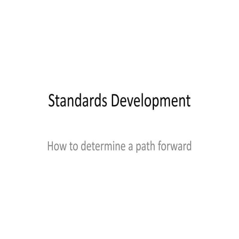 Standards Development | PPSX