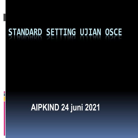 STANDARD SETTING UJIAN OSCE.pdfooooooook | PDF