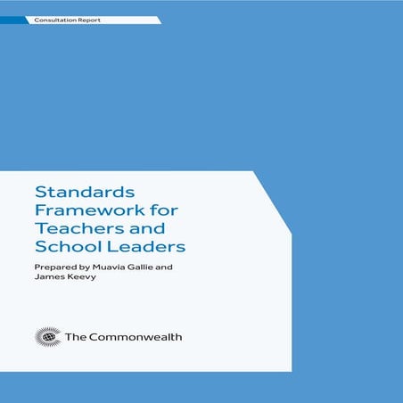 Commonwealth Professional Standards framework for teachers 2014