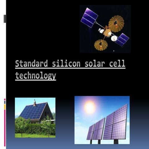 Standard silicon solar cell