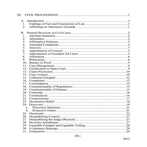 Standards of review on civil proceedings   9th circuit   201-pages