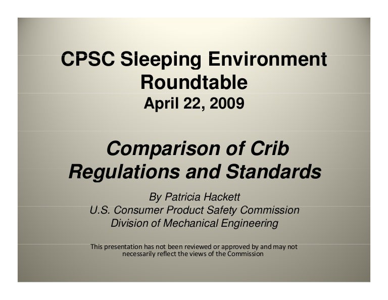 cpsc standards for cribs