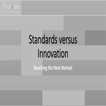 Standards versus Innovation | PDF