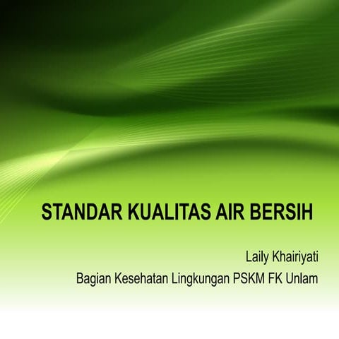 Standar+kualitas+air+bersih