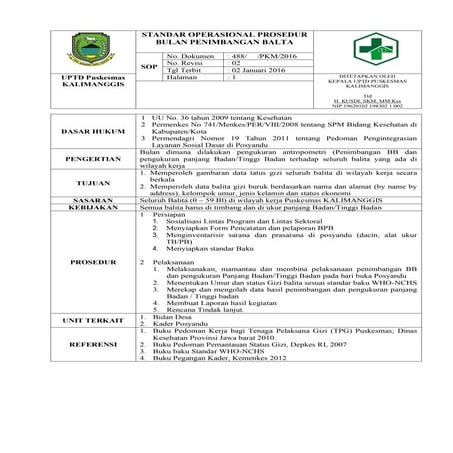 Standar operasional prosedur bpb