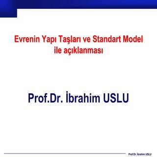 Standart model atom alti parcaciklar