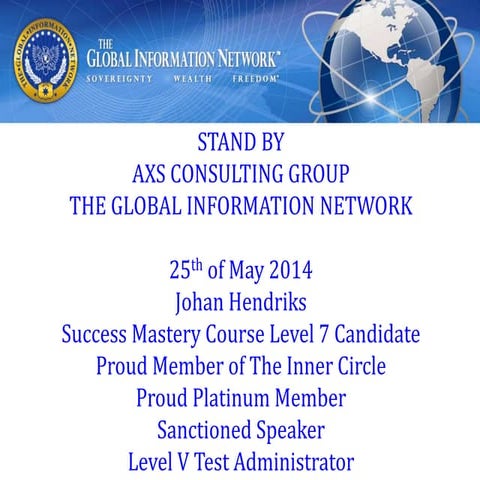 Stand by AXS & GIN webinar