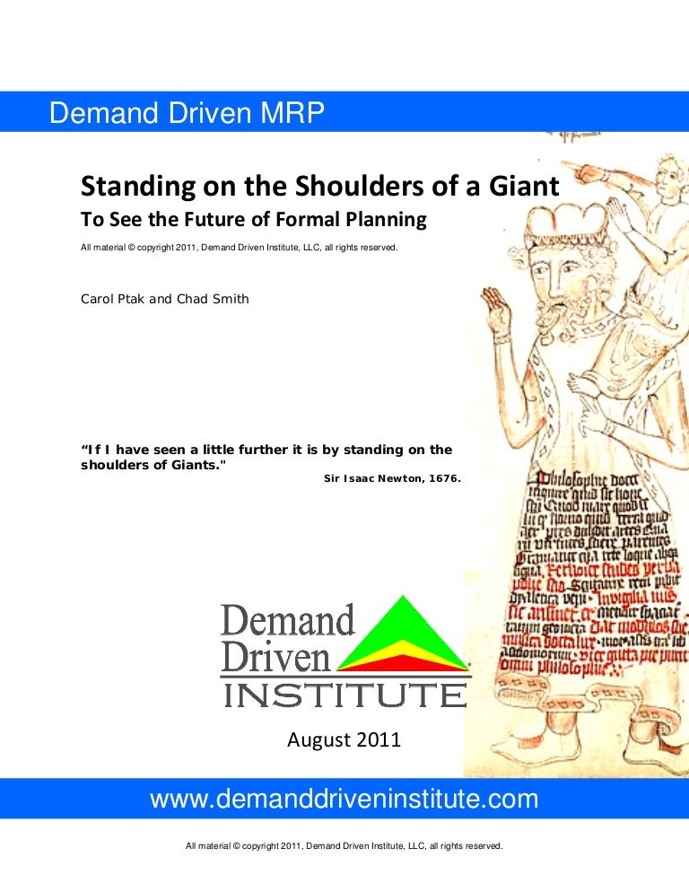 Standing on the shoulders of a giant