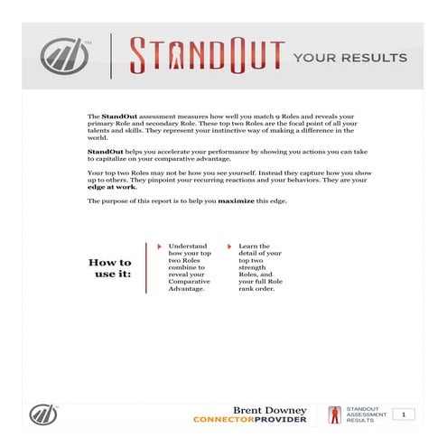 Standout report | PDF