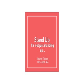 Stand up